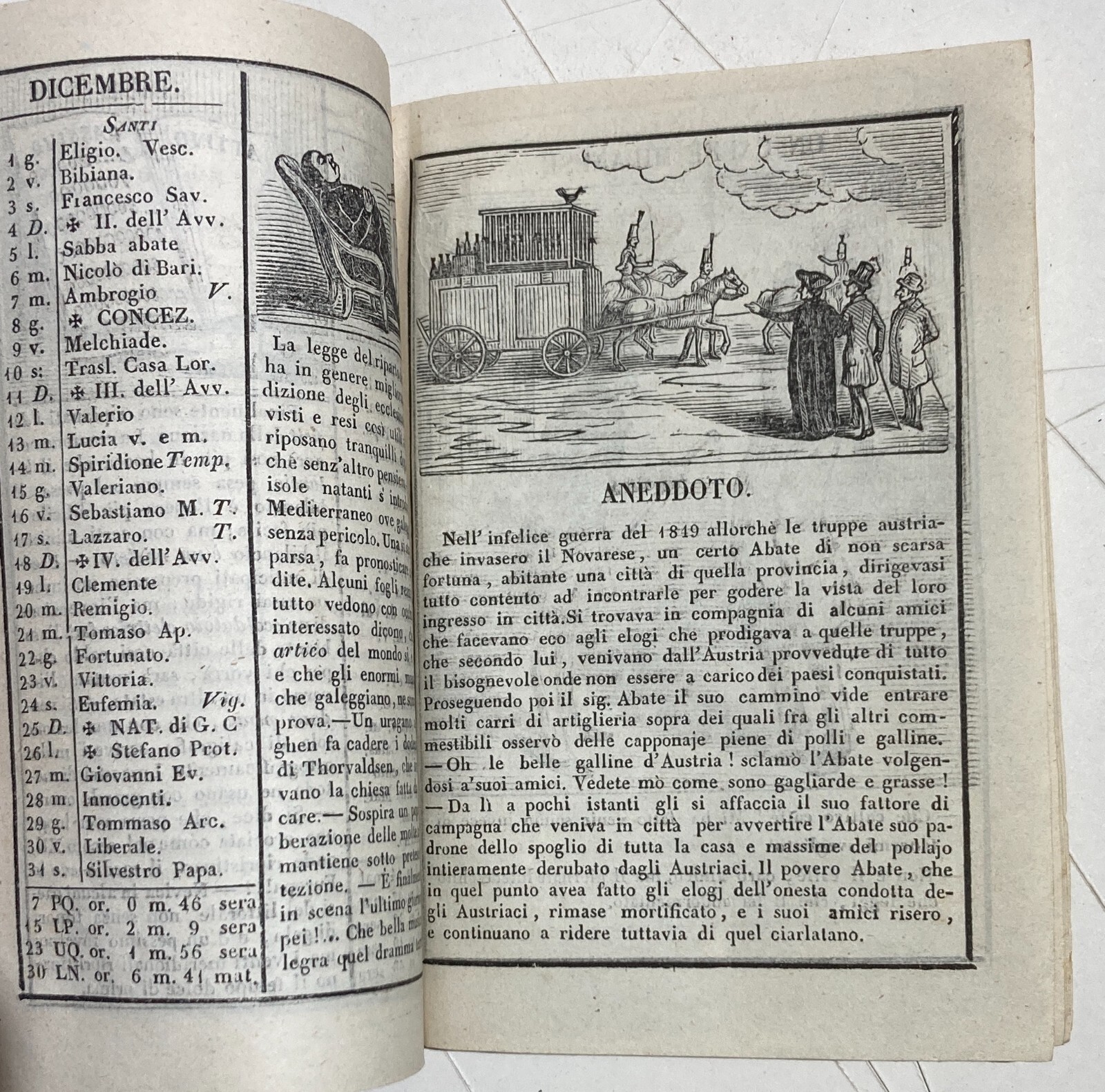 Umorismo, Satira, Politica, Risorgimento: Antico Almanacco Di Sanremo, Liguria, 1853