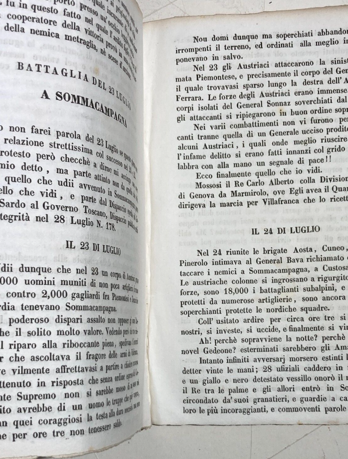 Risorgimento, Militaria, Conflitti Bellici 1848: Toscana, Piemonte, Napoli   Federigo Brandini