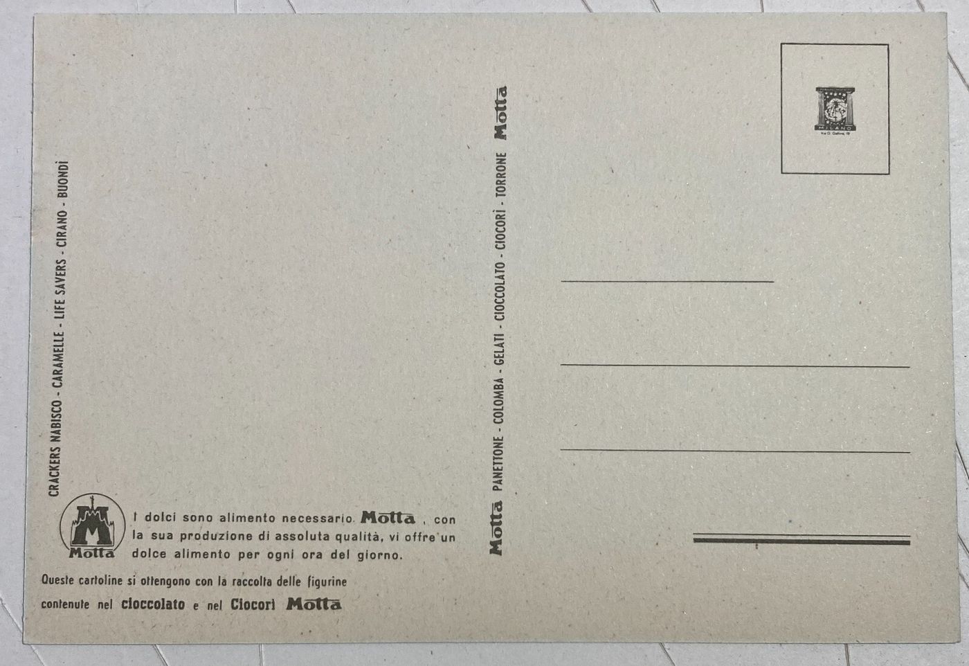 Pubblicitaria Motta   Cartografia Folklorica   Sicilia   Calabria   Pantelleria   Cartolina