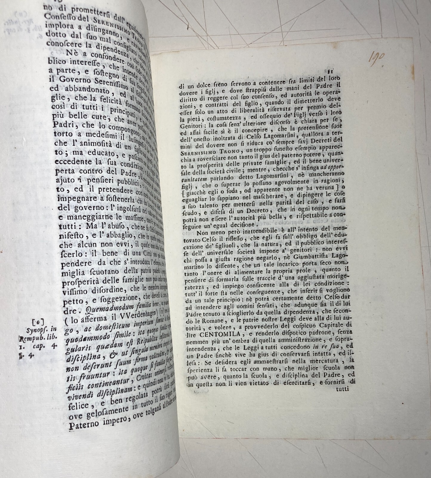 Le Ragioni Della Patria Potestà: Giambattista Lagomarsino Contro Celso Lagomarsino (Genova, 1762)