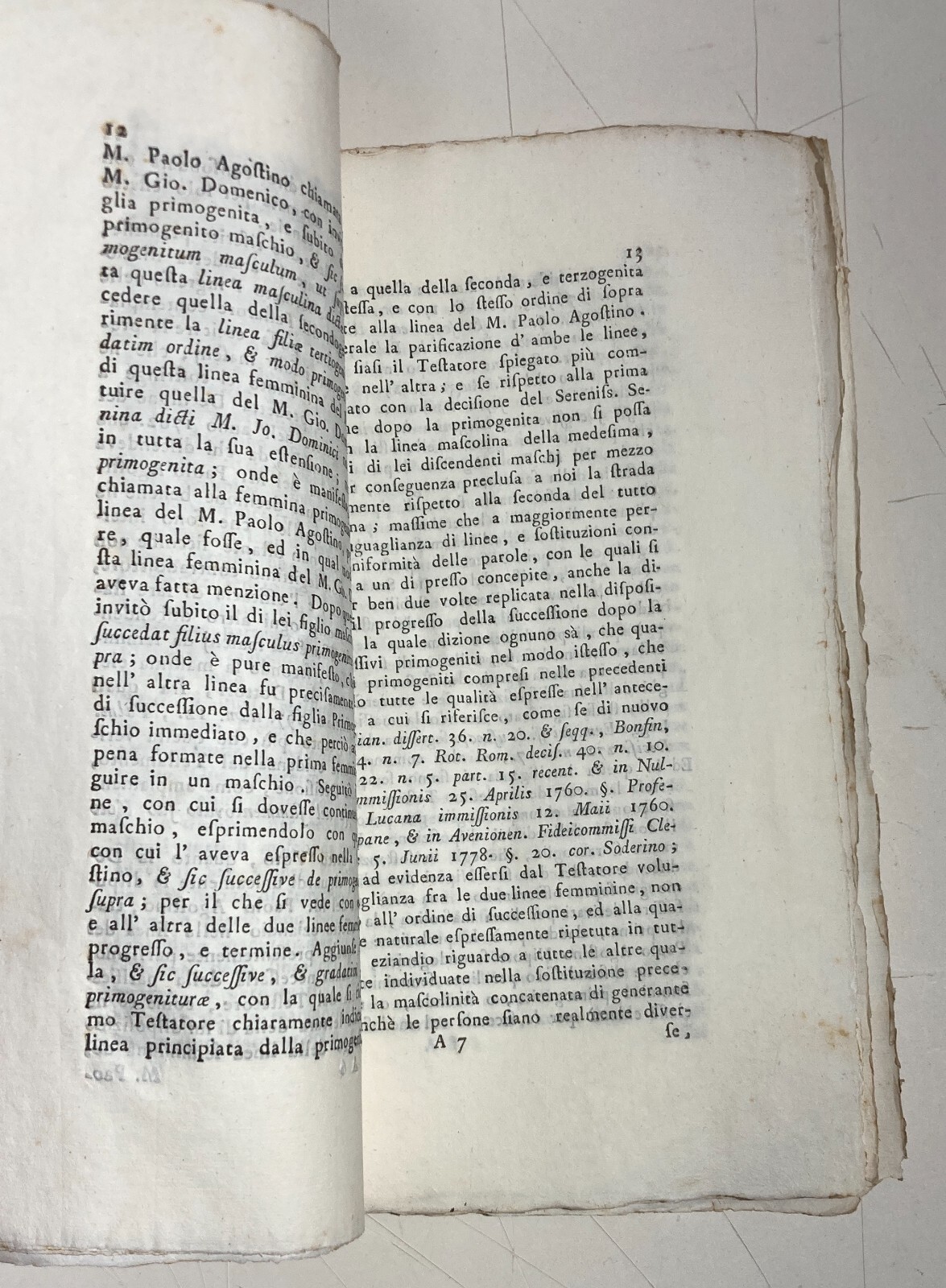 Decisione Della M. Rota Civile Di Genova (1786)   Vertenza Grimaldi, Pallavicino, Parisetti