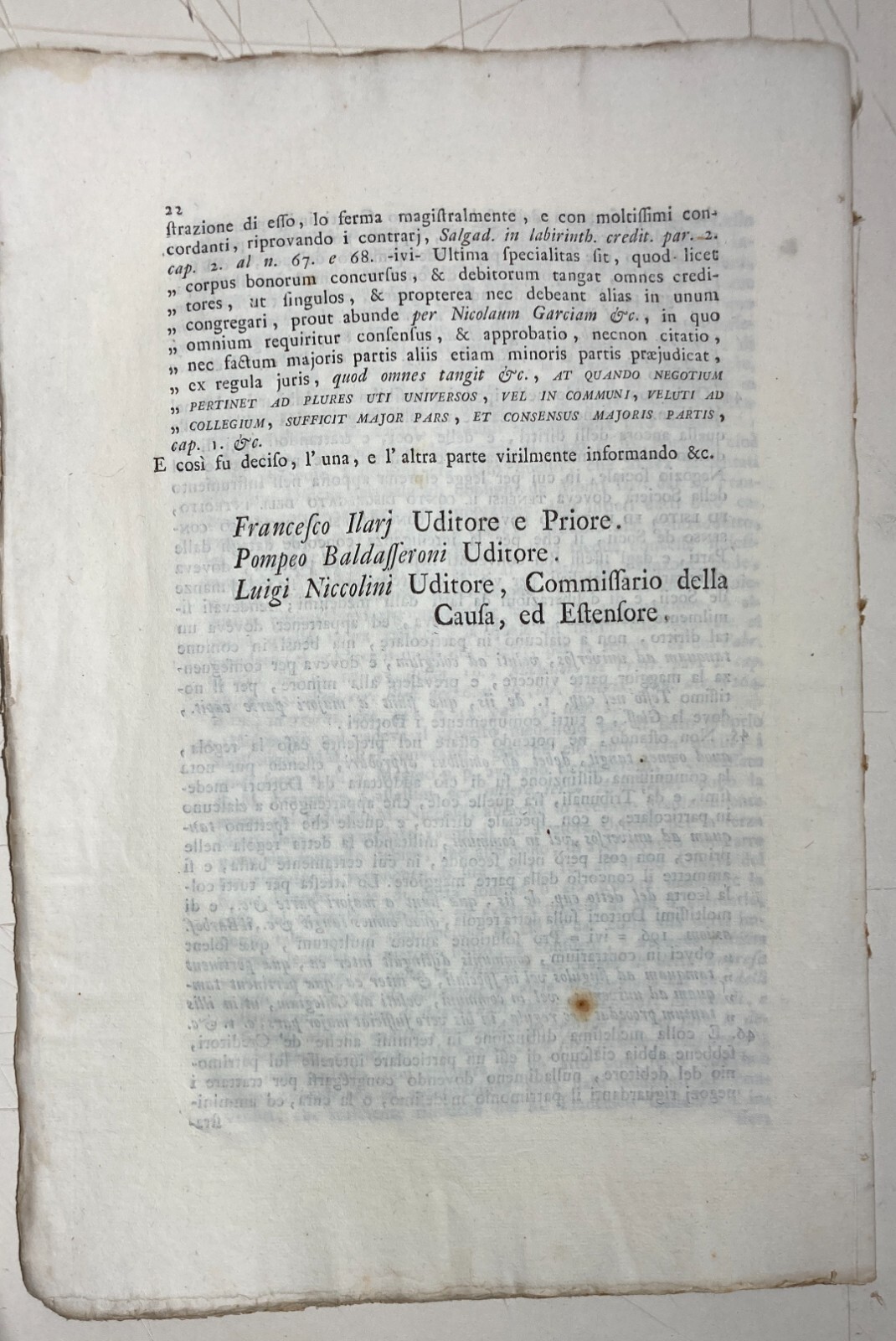 Liguria, Genova: Antica Allegazione Giuridica   Franzone, Falcone, Boggiano, Ilarj (1787)