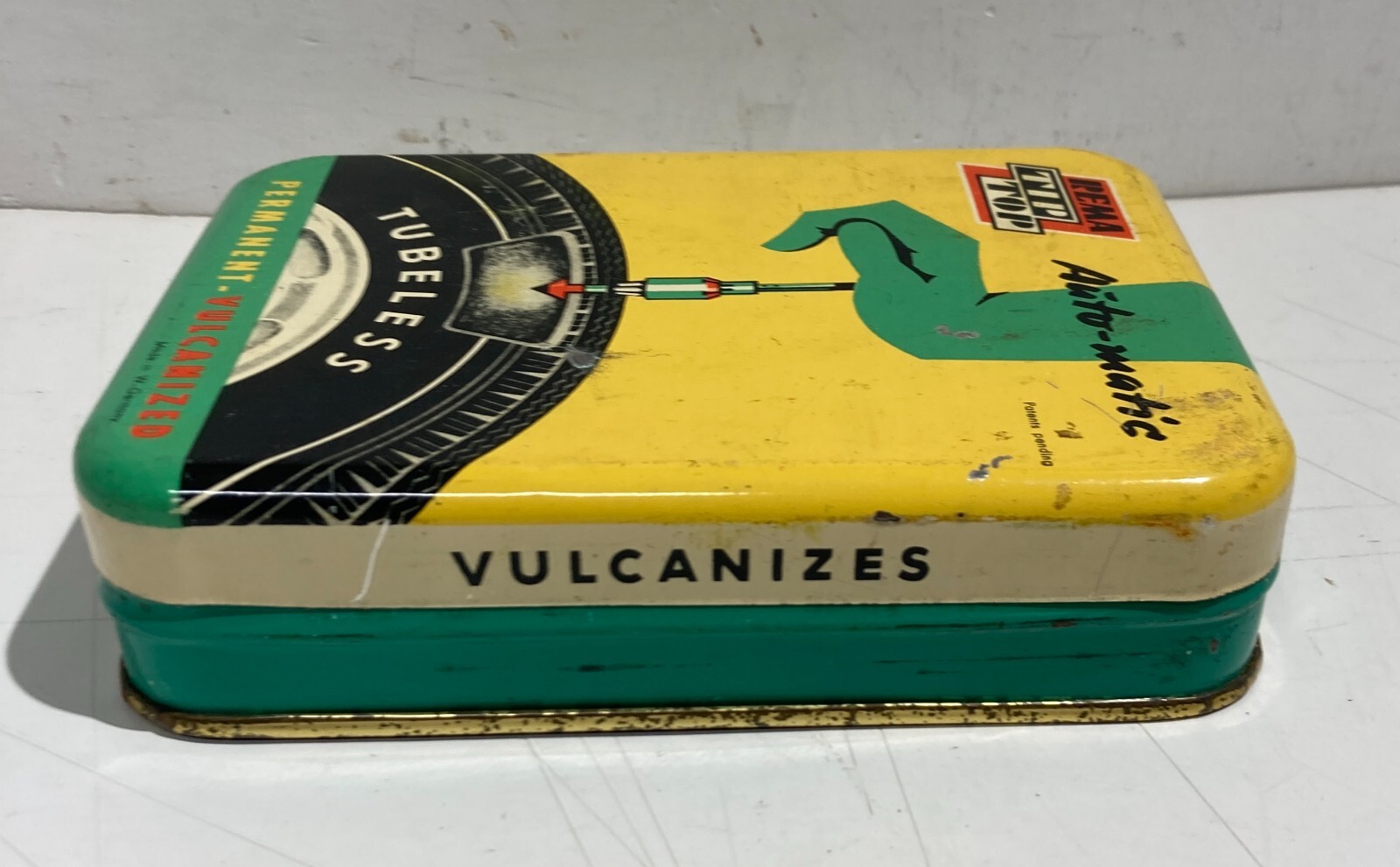 Ruote, Pneumatici, Kit Riparazione, Latta Pubblicitaria Da Collezione