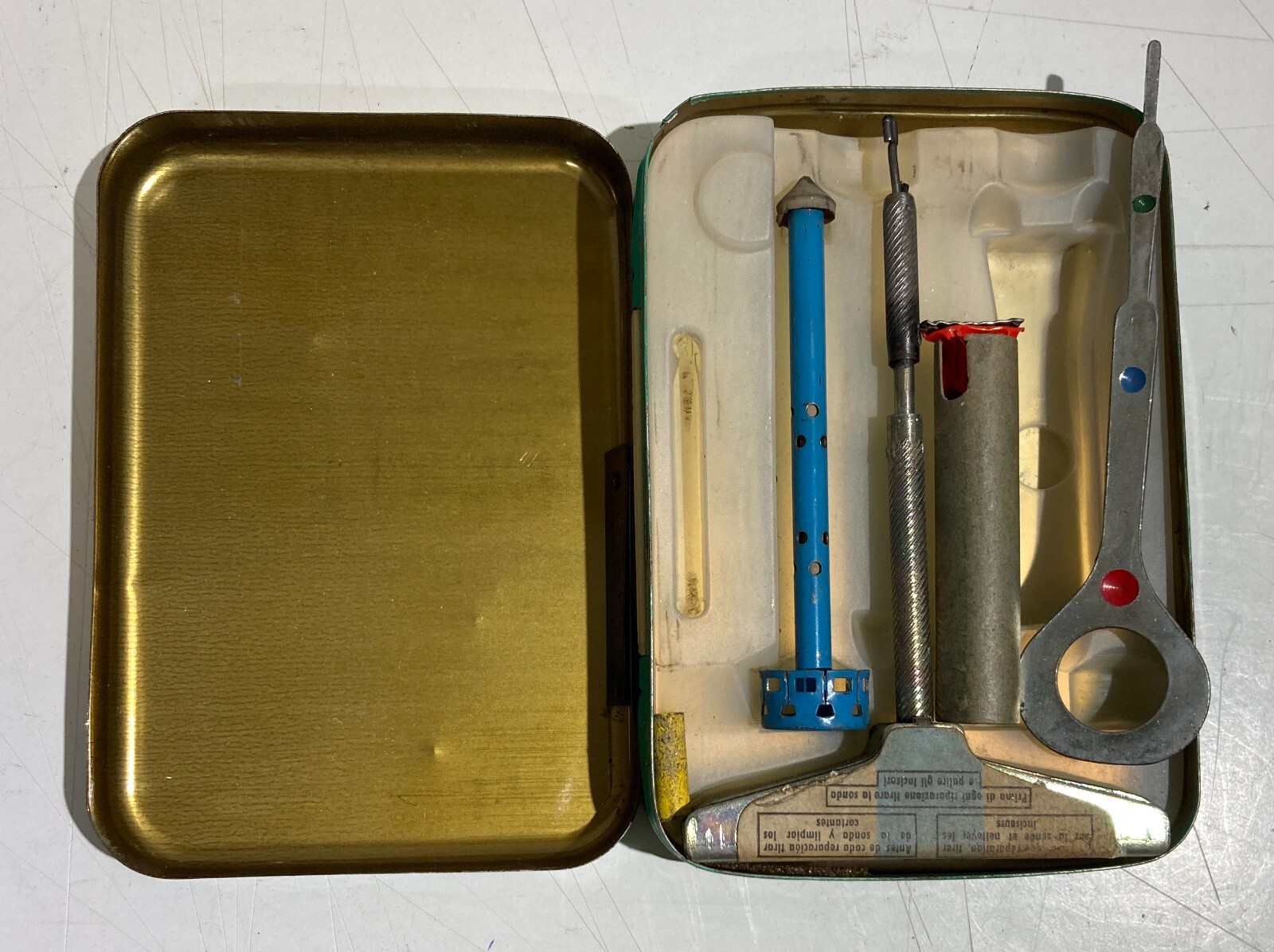 Ruote, Pneumatici, Kit Riparazione, Latta Pubblicitaria Da Collezione