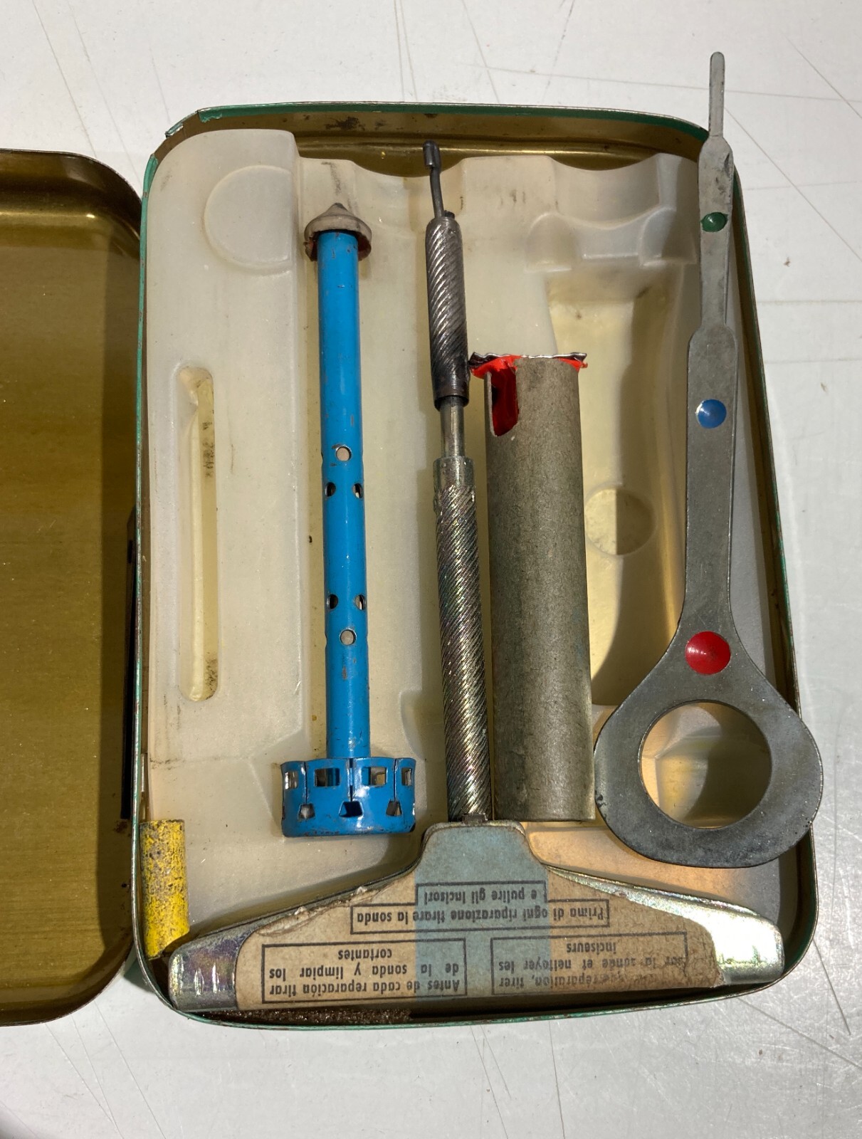 Ruote, Pneumatici, Kit Riparazione, Latta Pubblicitaria Da Collezione