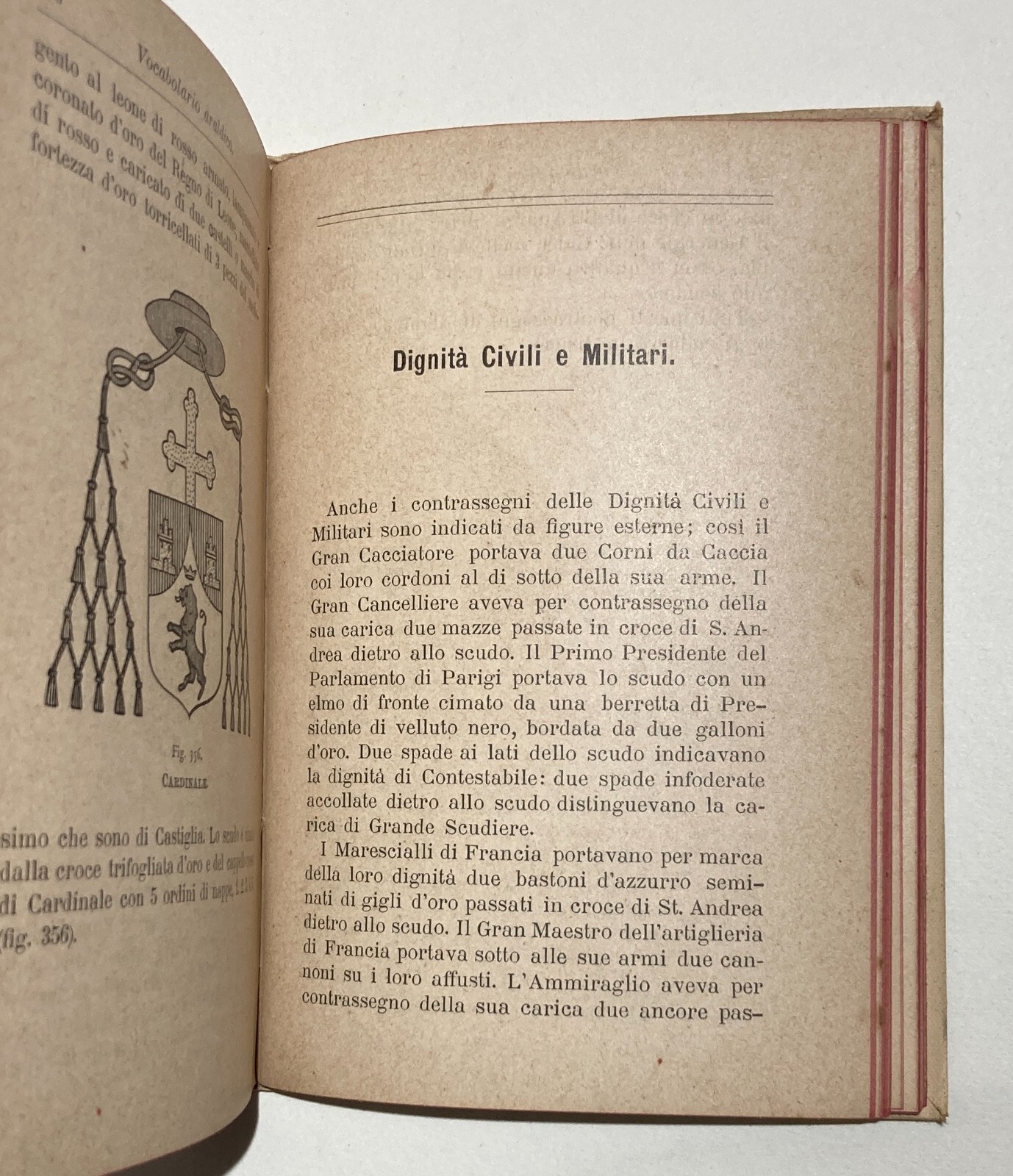 Araldica, Nobiltà: Antico Manuale Vocabolario Araldico, Hoepli, 1897, Illustrato