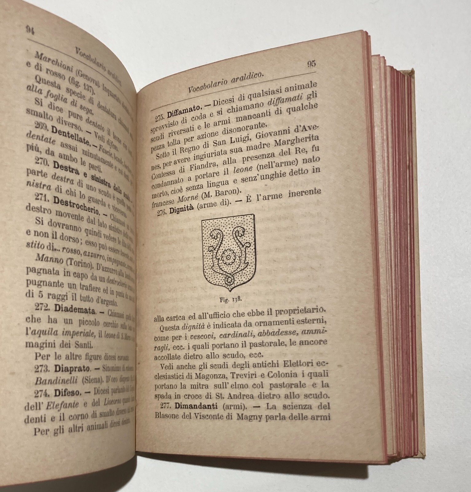 Araldica, Nobiltà: Antico Manuale Vocabolario Araldico, Hoepli, 1897, Illustrato