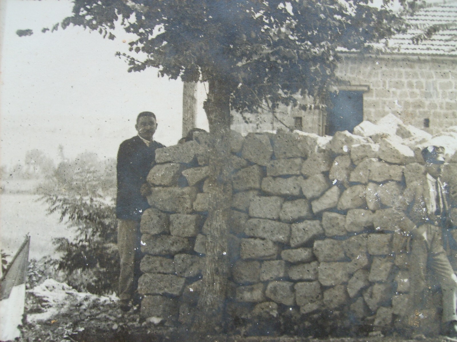 Grande Fotografia d'Epoca. Fotografo Intorcia. Veduta Animata Di Cerimonia Pubblica.
