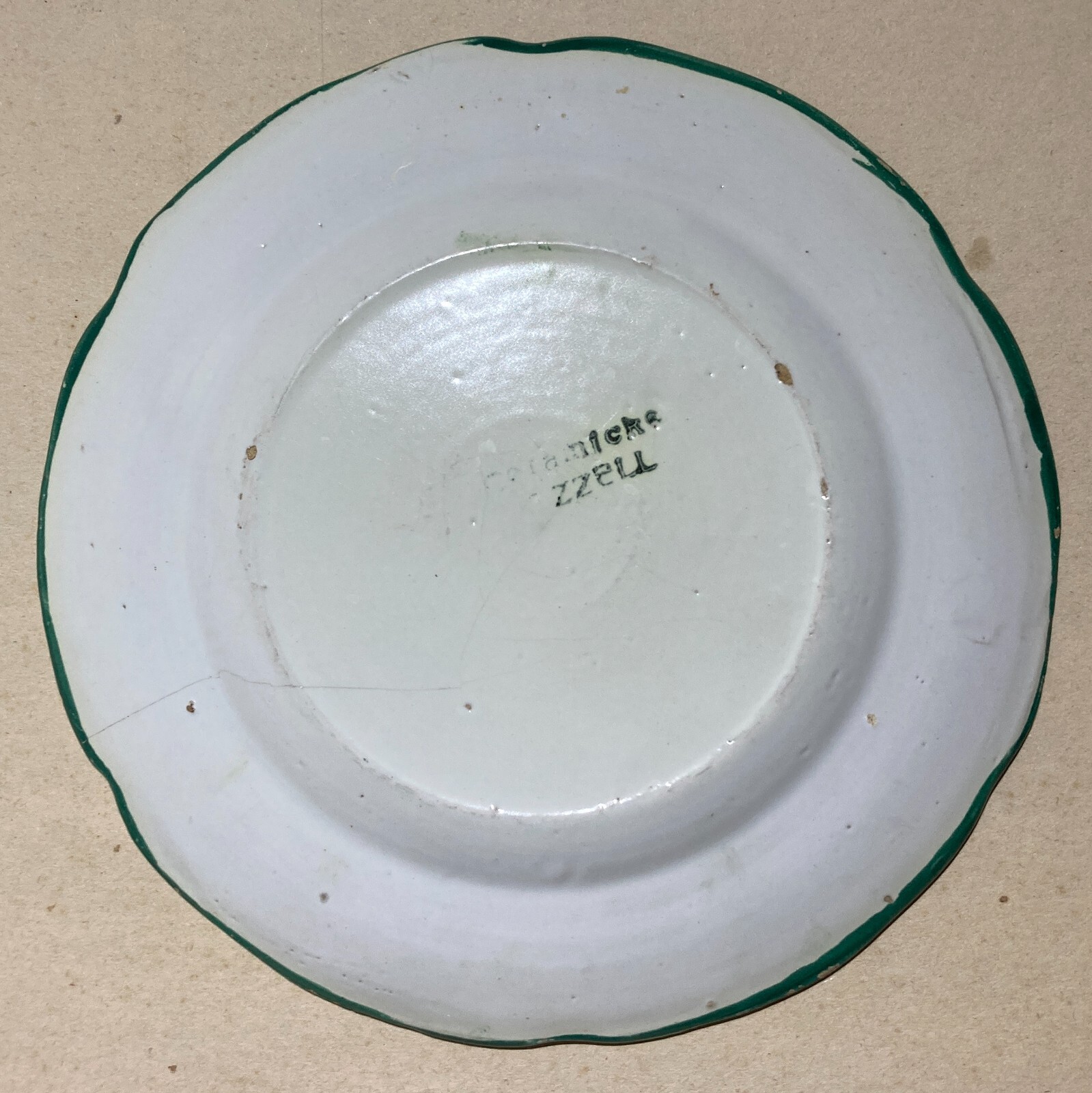 Decorativo Piatto In Ceramica, Paesaggi E Decori Floreali, Abruzzo, Bozzelli, '900