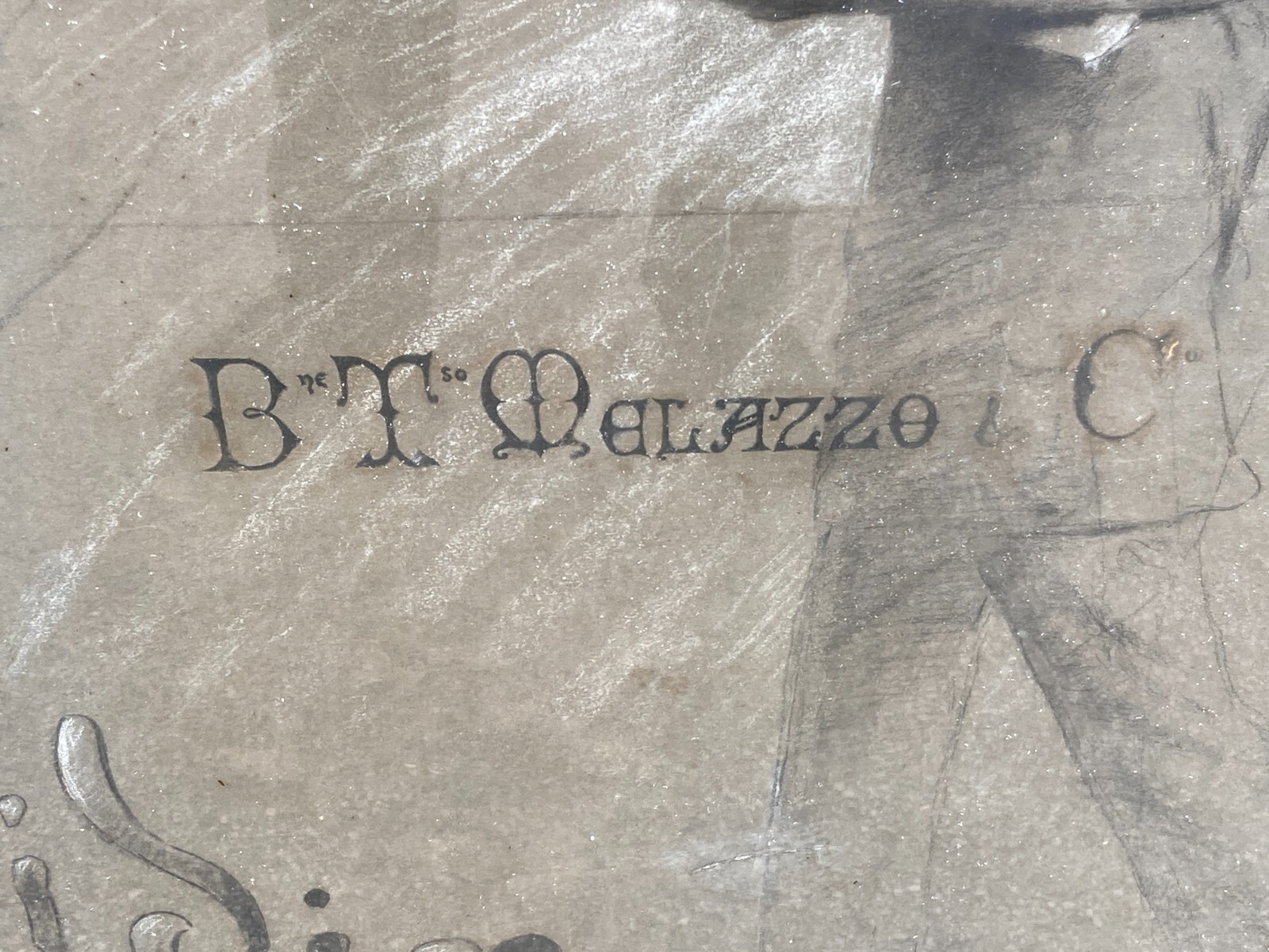 Nobiltà Siciliana: Barone Melazzo, Rara Opera Pubblicitaria Di Gaetano Esposito