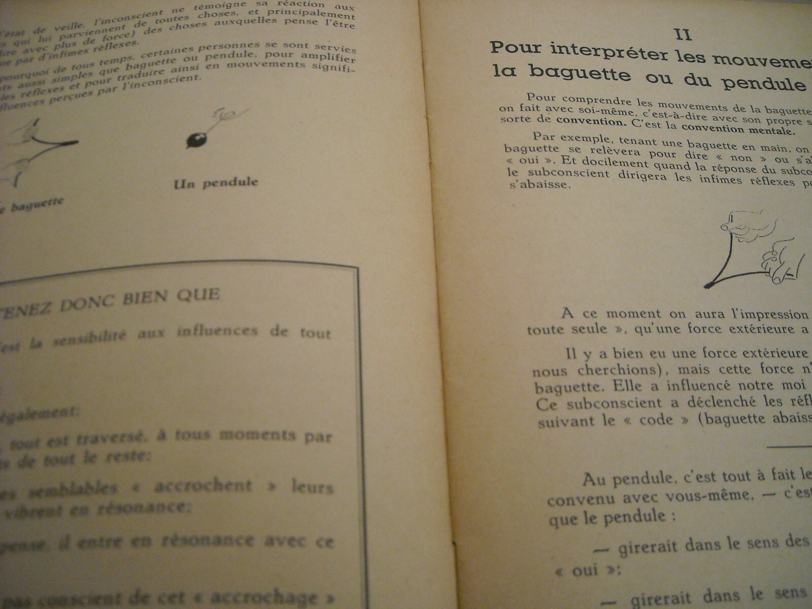 Radiestesia, Bacchette E Pendoli. Servranx. Utile Manuale Pratico. In Francese. 1958