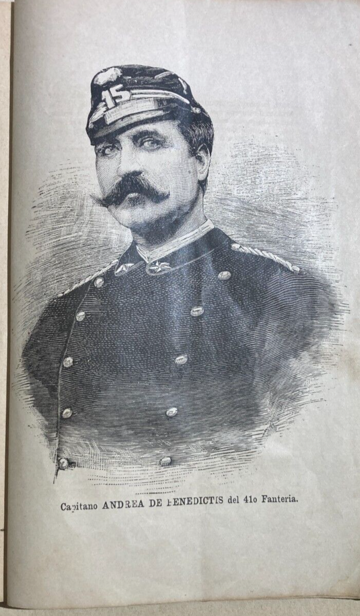 Militaria, Fanteria, Antico Ritratto: Andrea De Benedictis, Stampa Da Collezione
