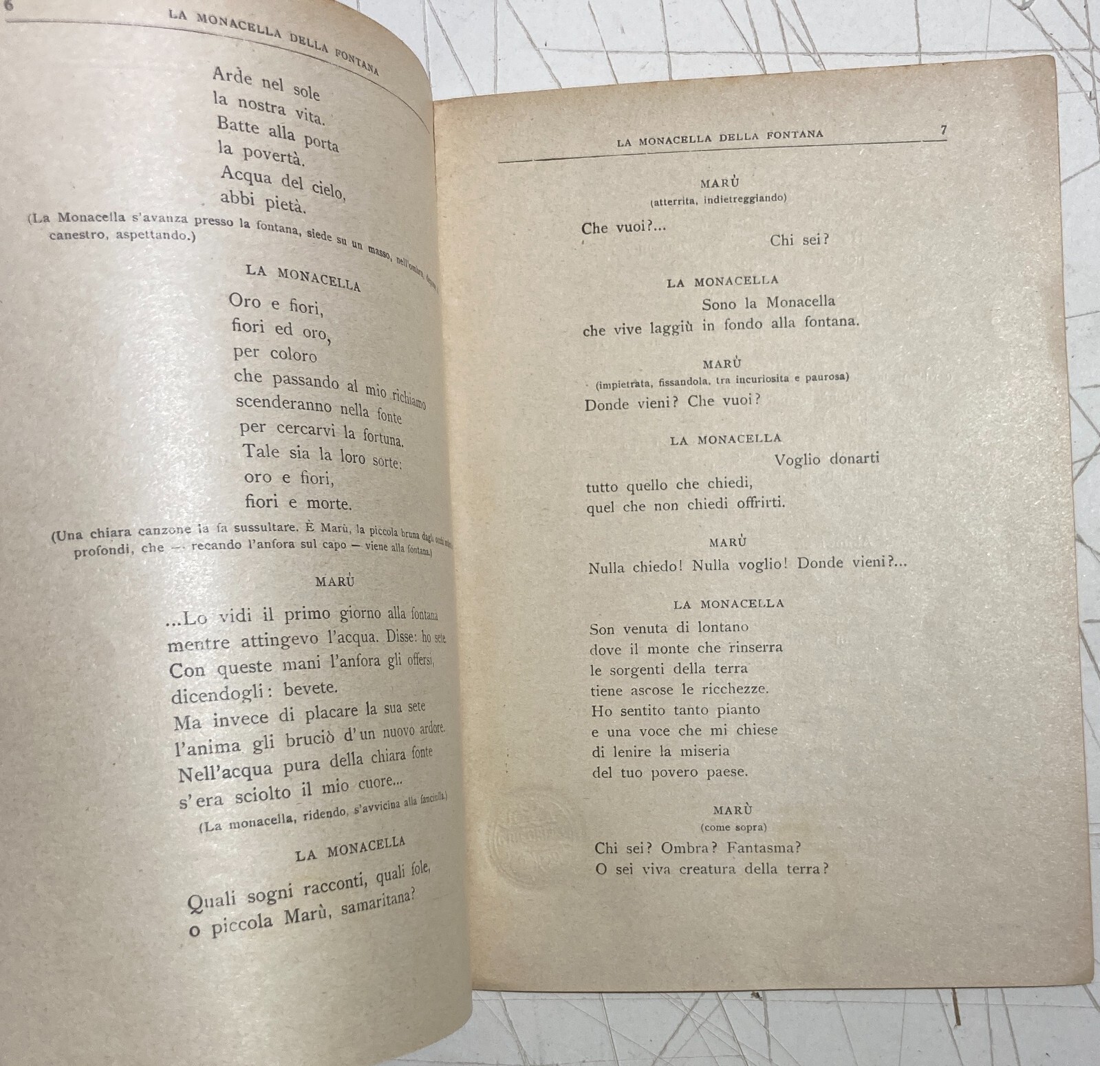 La Monacella Della Fontana: Libretto d'Opera Di Giuseppe Adami E Giuseppe Mulè, 1920
