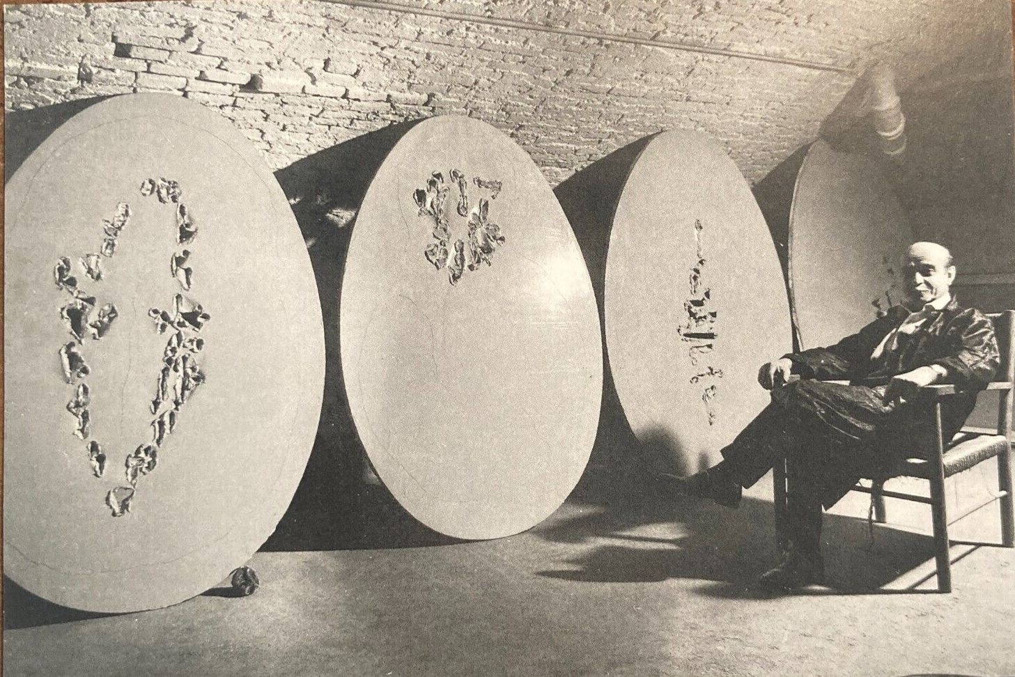 Arte Moderna   Artista Lucio Fontana   Cartolina Pubblicitaria   Galleria Tonelli   1998