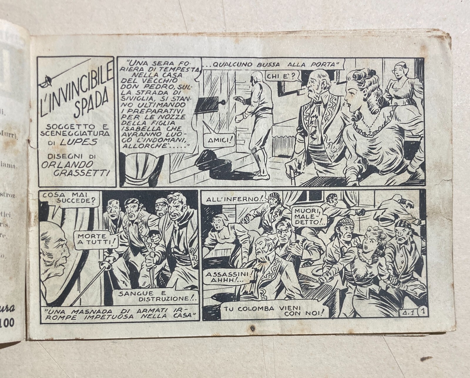 Cinema   Cineavventura   L'Invincibile Spada   Avventure Del Giglio d'Oro   Fumetto