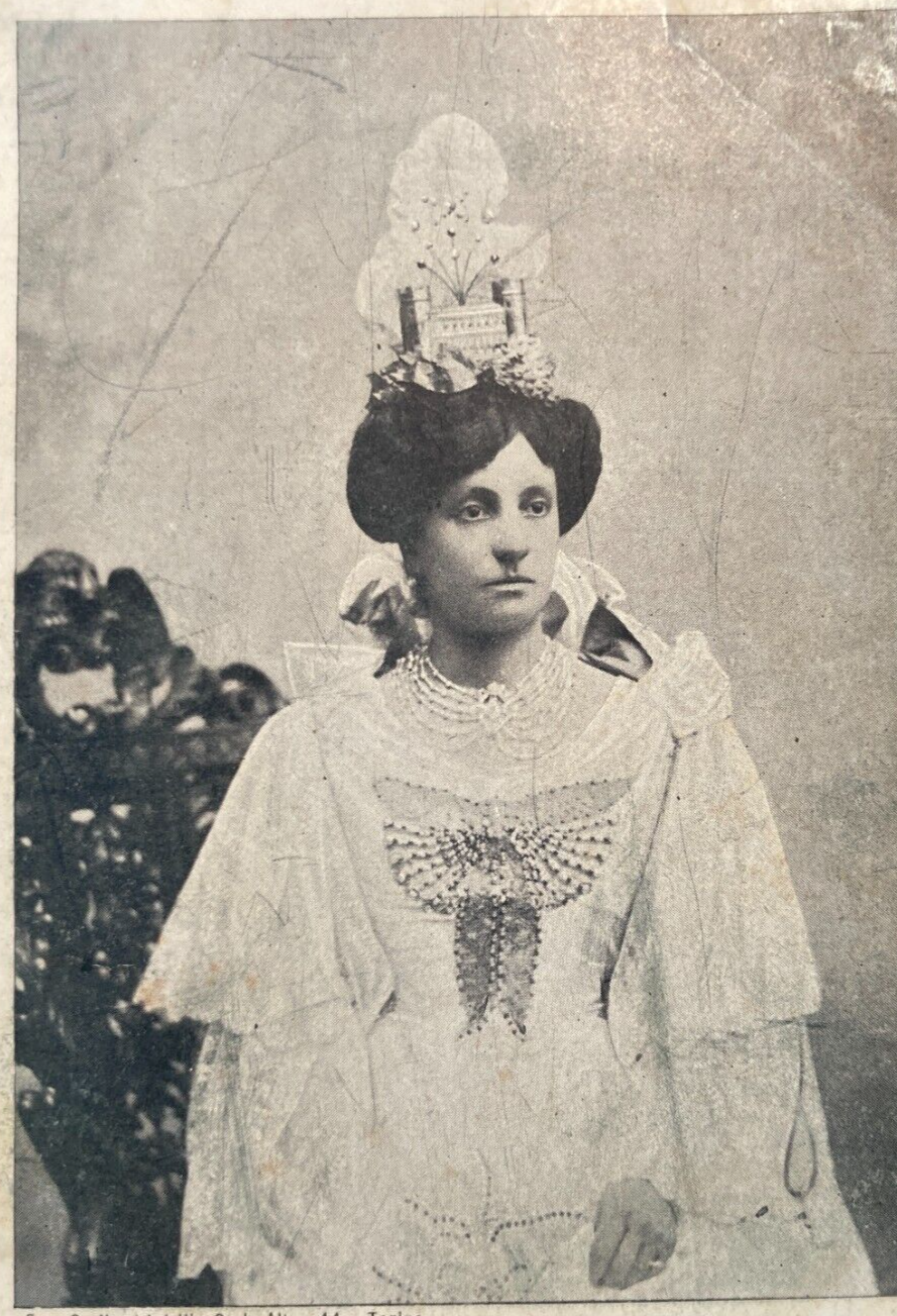 Regina Del Mercato   Antico Ritratto   Torino   Navarini   Cartolina d'Epoca   1902