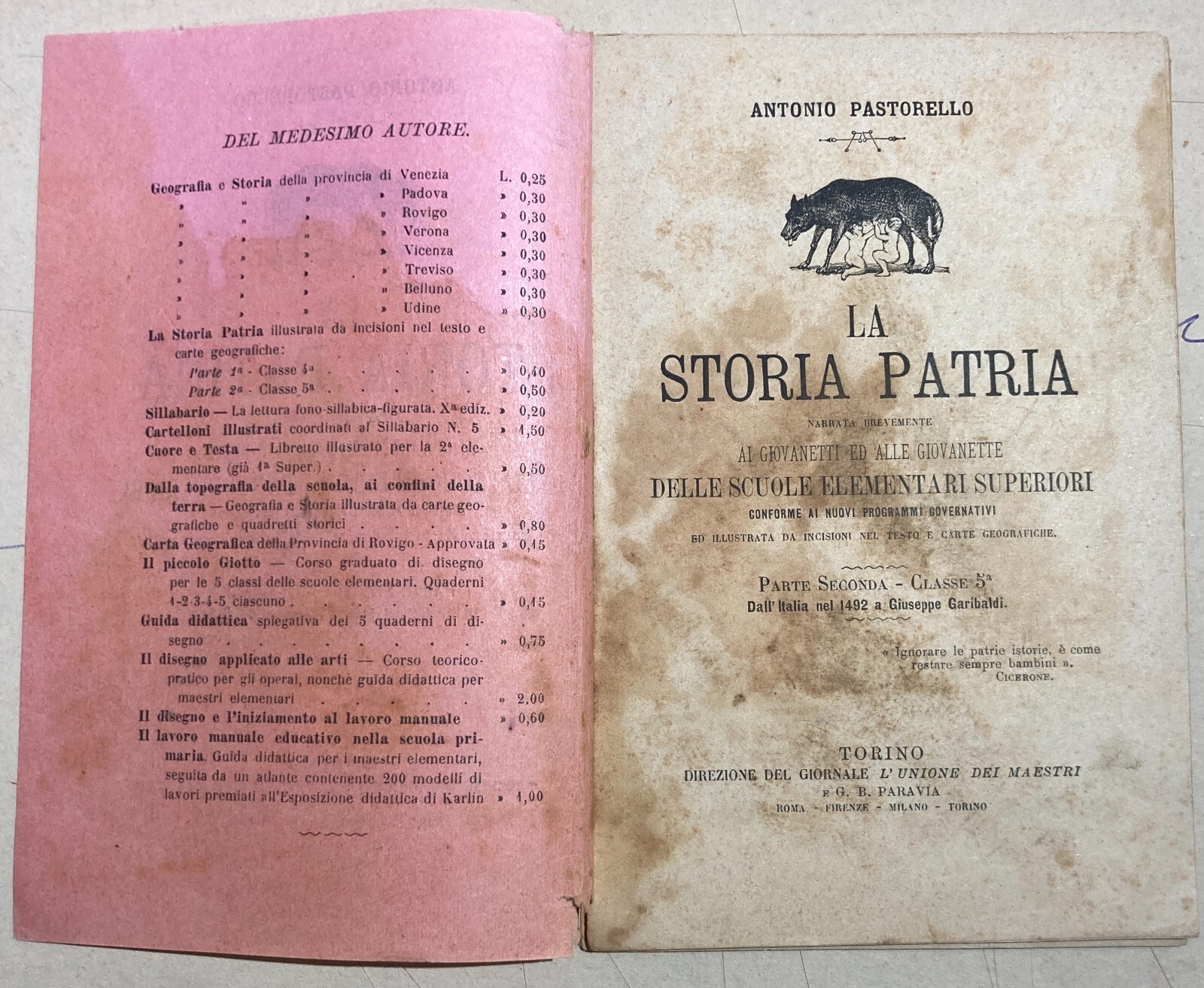 Veneto, Trecenta. Antonio Pastorello, Storia Patria E Risorgimentale. Illustrato Con 2 Mappe