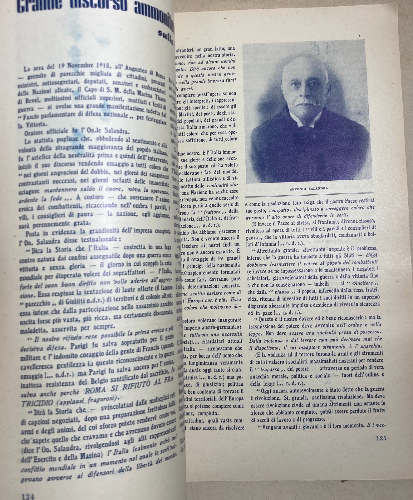 Militaria: Grande Guerra, Anniversario Vittorio Veneto. Edizione Illustrata, 1949. Bari E Roma. A Cura Di Vincenzo Bavaro