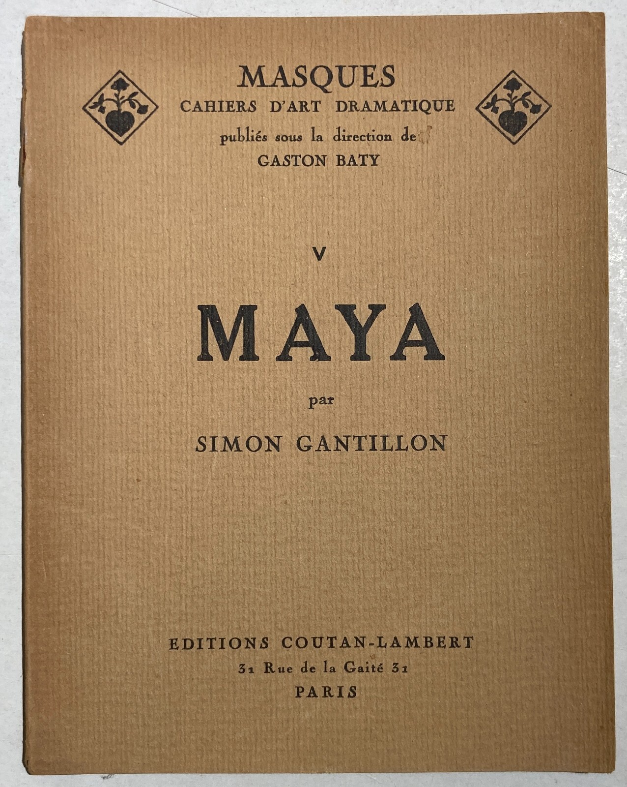 Simon Gantillon, Maya. Edizione Parigina Con Illustrazioni Di Boris Mestchersky