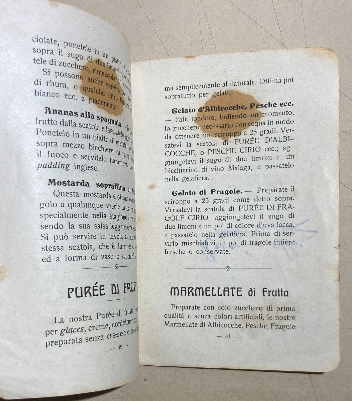 Cucina: Antico Ricettario Cirio, Conserve Alimentari, Napoli. Ortaggi E Pomodori