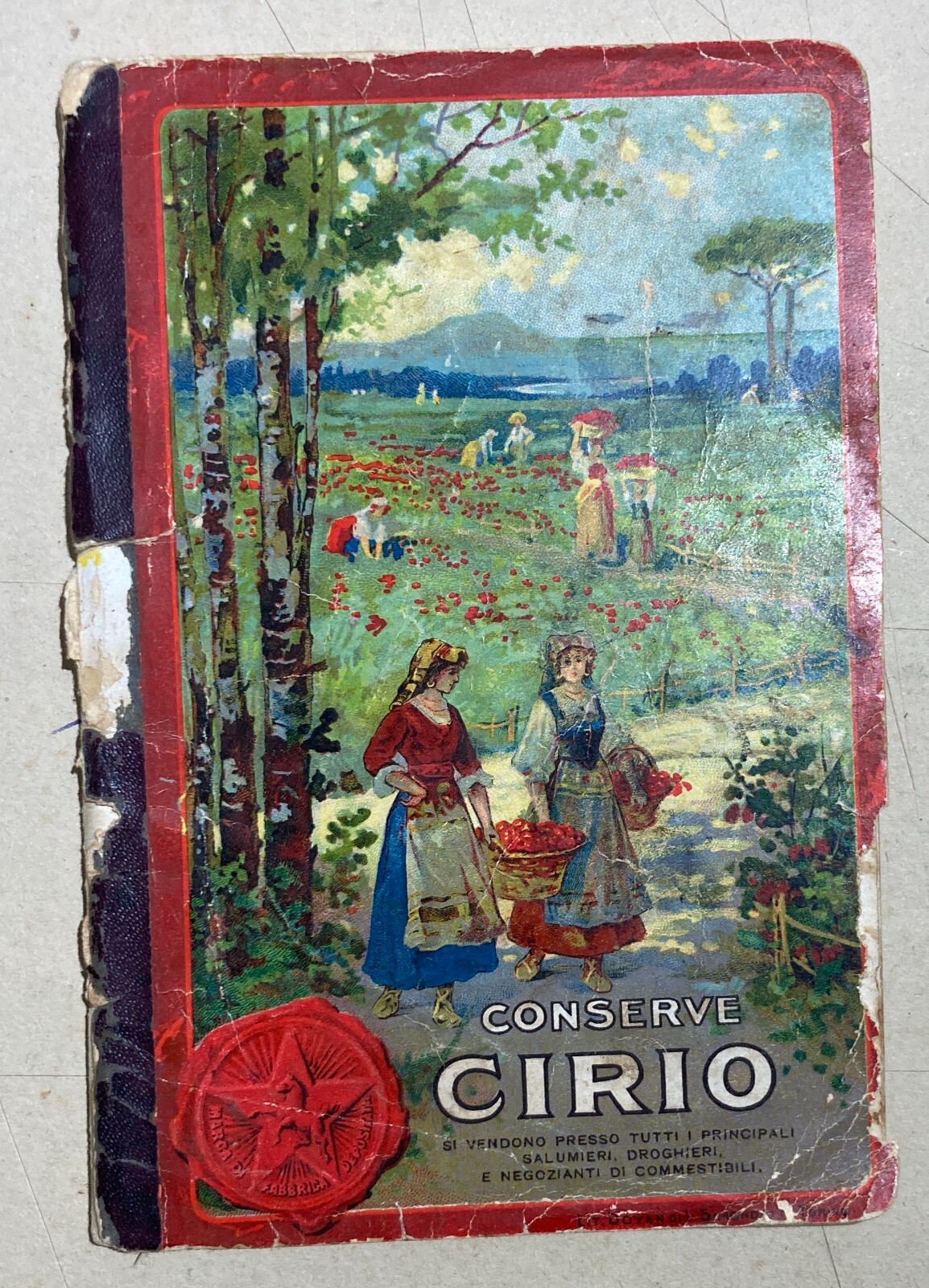 Cucina: Antico Ricettario Cirio, Conserve Alimentari, Napoli. Ortaggi E Pomodori