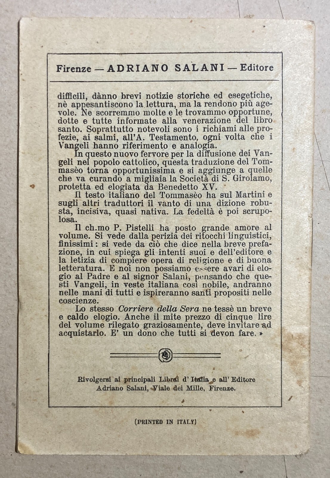 Sicilia, Siracusa: Edizione Popolare Devozionale   Santa Lucia, Medicina, Ottica, Vista