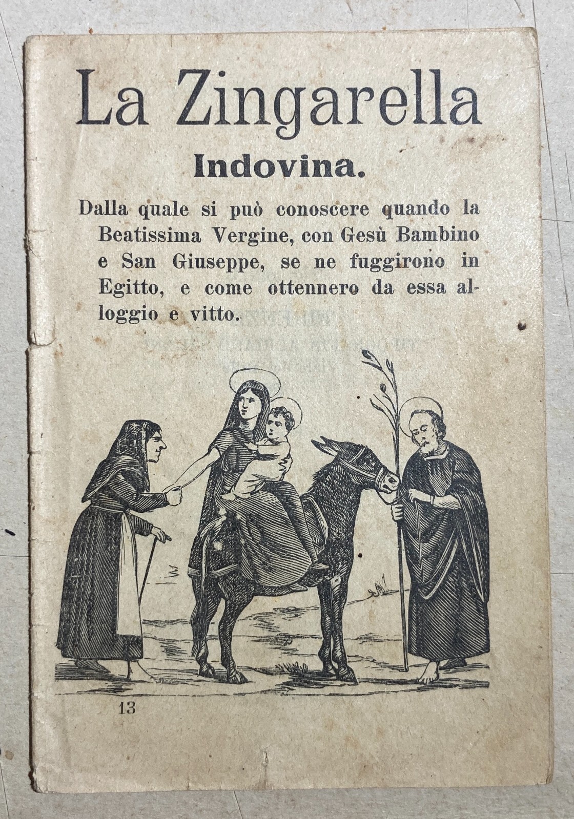 Natività Di Gesù   La Zingarella Indovina   Edizione Salani   1926