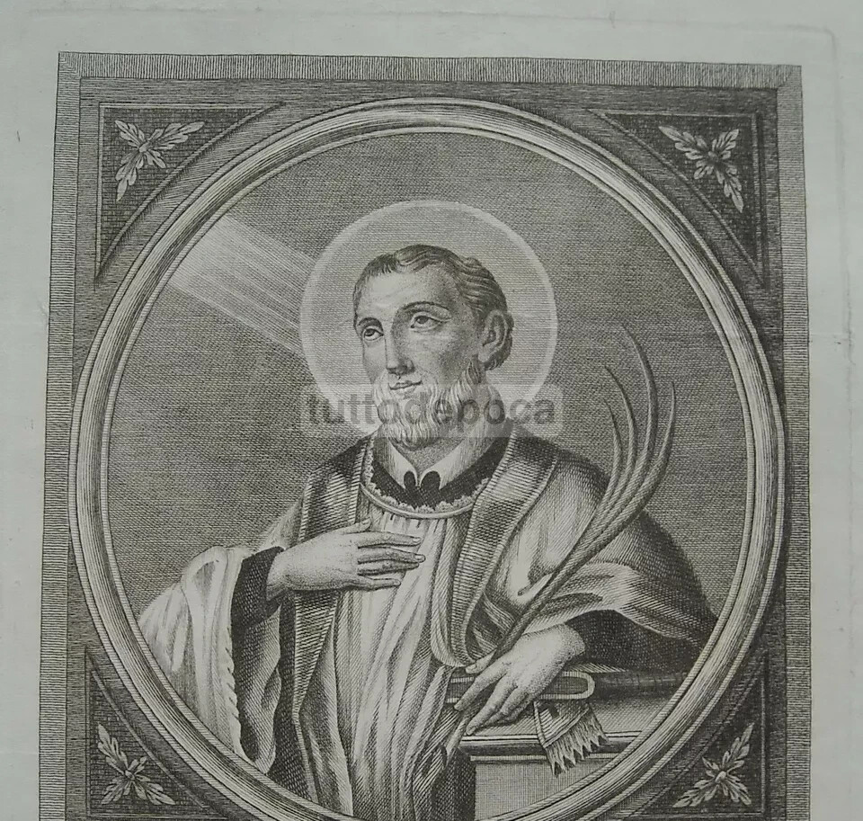 San Marcellino Protettore Di Piedimonte Matese, Incisione Di Raffaele d'Angelo, 1843