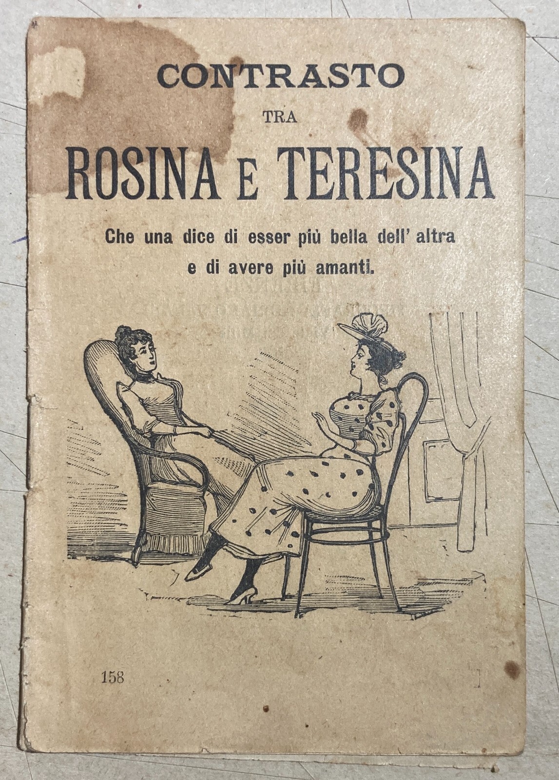 Rosina E Teresina: Bellezza E Amanti. Antica Edizione Salani, 1926