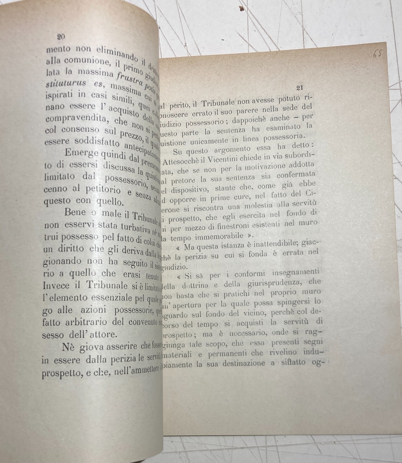 Abruzzo: Controversia Giuridica Cicerone Vicentini, Aquila 1901
