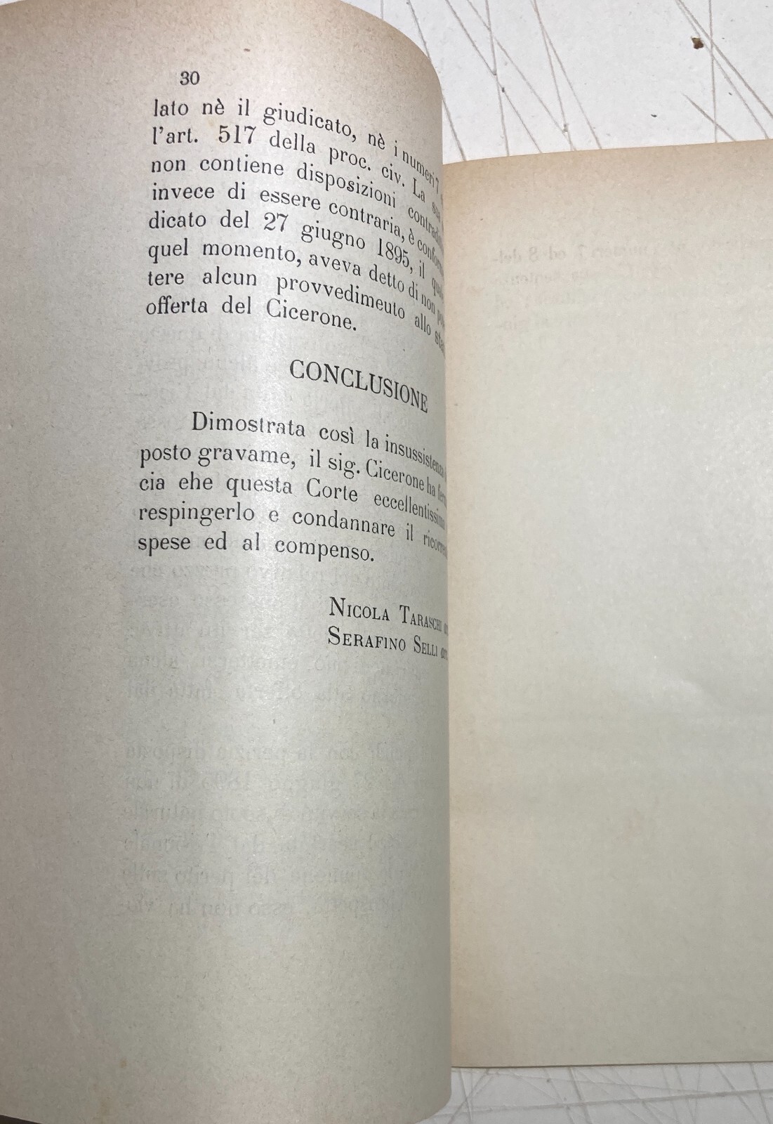 Abruzzo: Controversia Giuridica Cicerone Vicentini, Aquila 1901