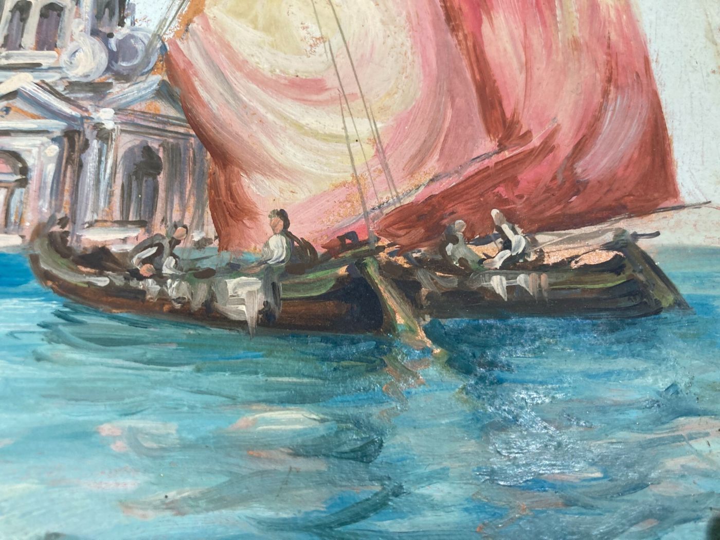 Arte Del '900   Artista Toscana Gamba   Veduta Veneziana   Madonna Della Salute