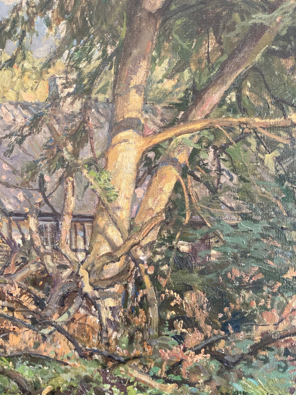 Grande Dipinto Paesaggistico Di Carl Hornung Jensen, 1937