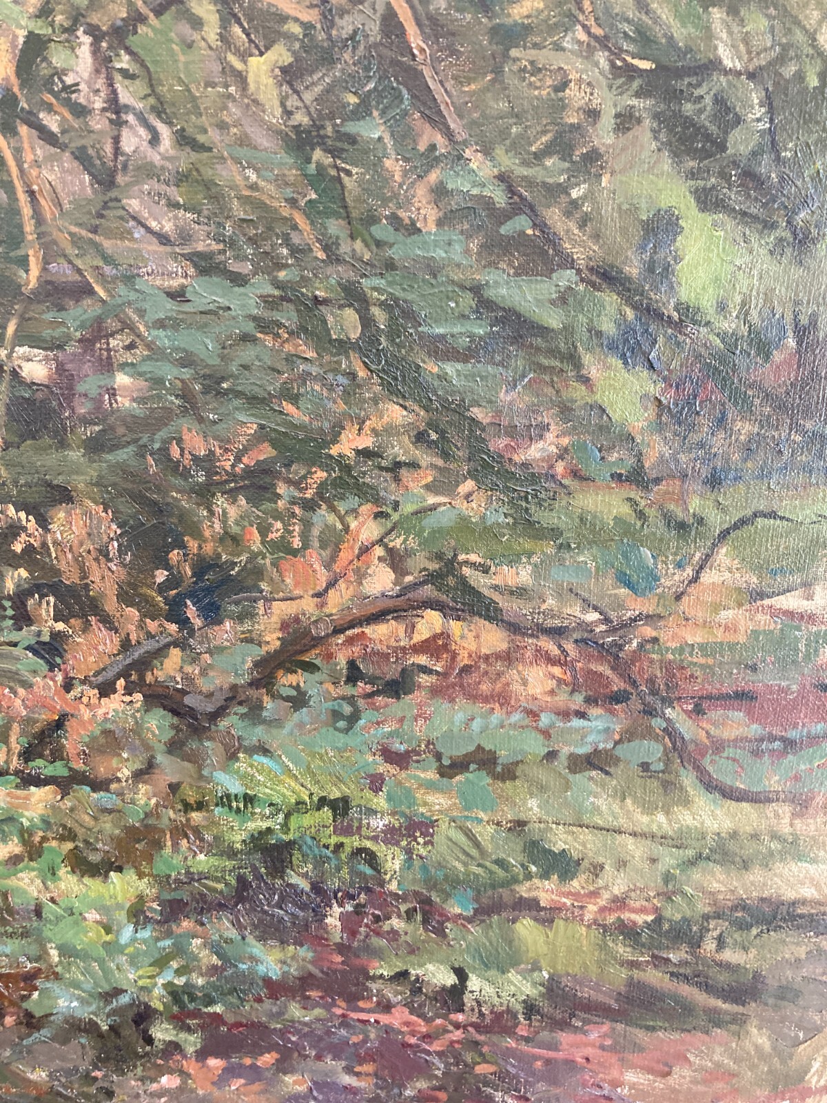 Grande Dipinto Paesaggistico Di Carl Hornung Jensen, 1937