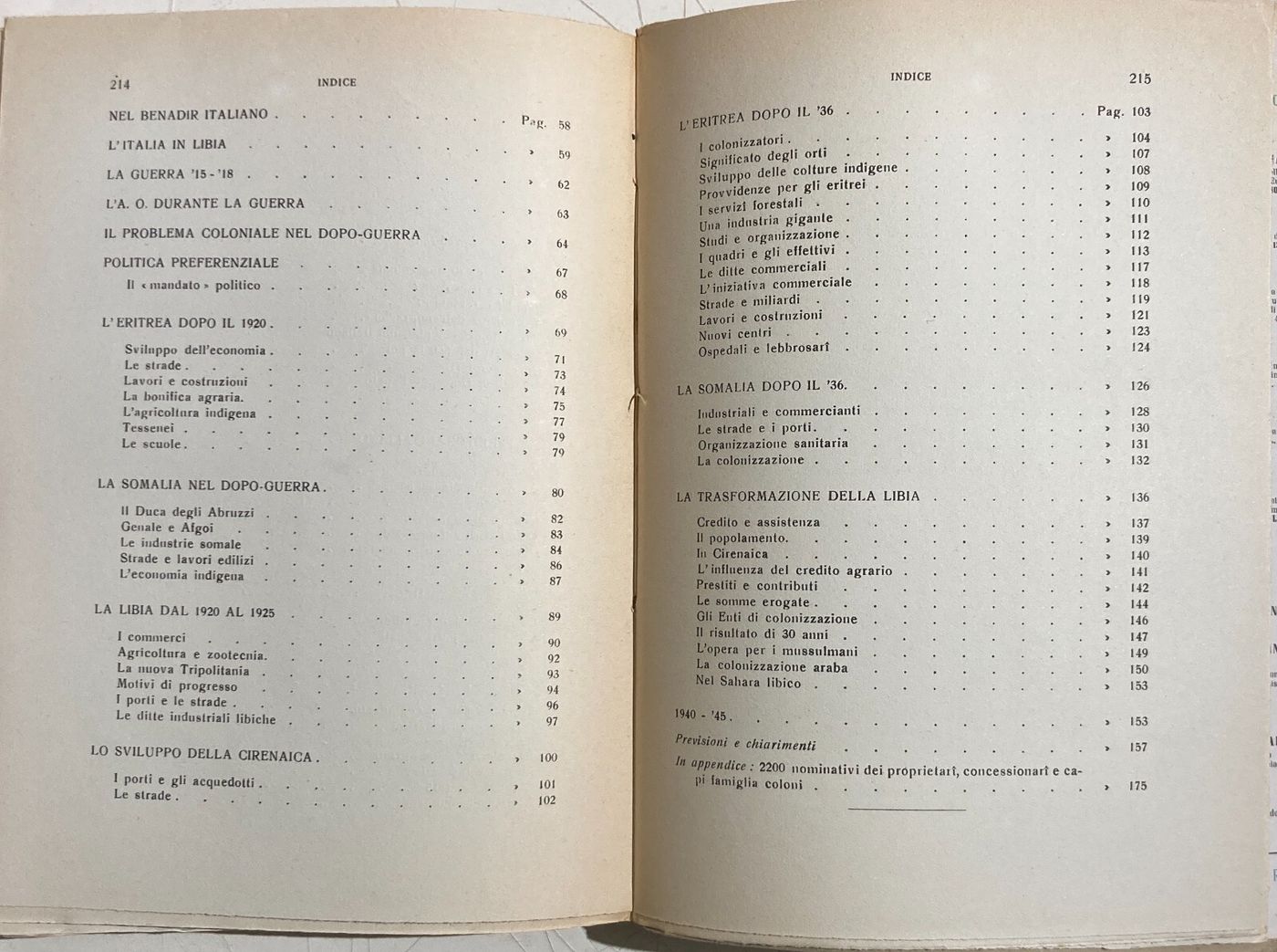 Africa: Colonie, Colonizzatori Italiani, Economia, Libia, Somalia, Eritrea, Cirenaica