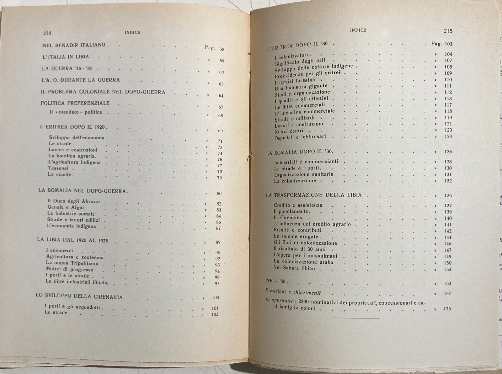 Africa: Colonie, Colonizzatori Italiani, Economia, Libia, Somalia, Eritrea, Cirenaica