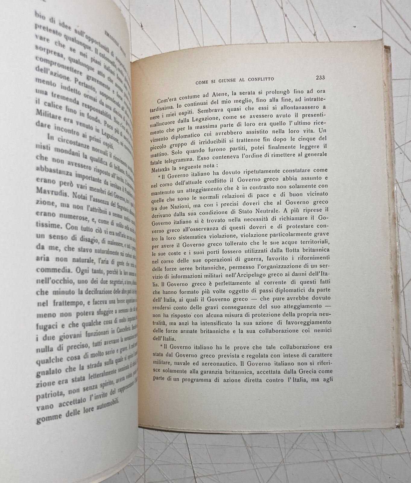 Politica, Economia, Militaria, Seconda Guerra Mondiale: Italia E Grecia   Grazzi   1945