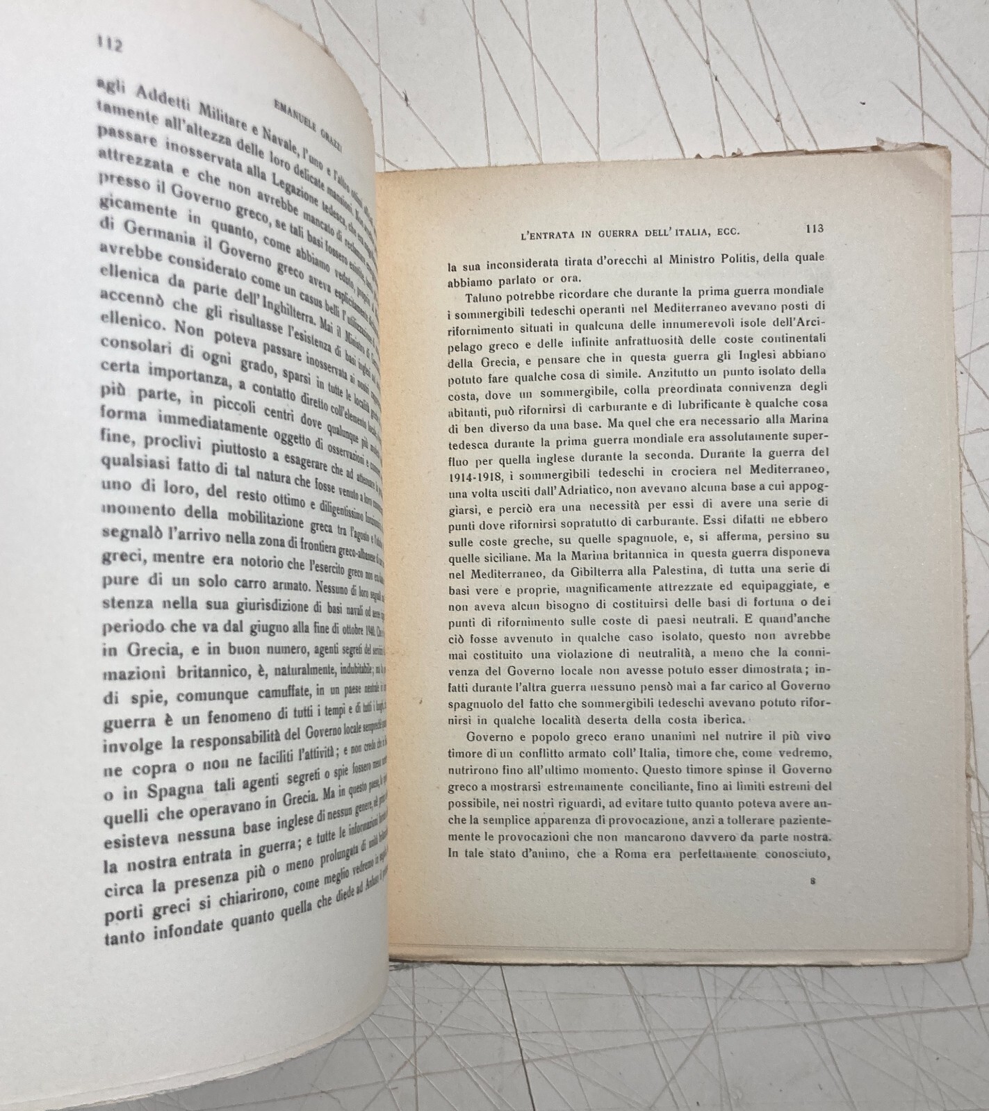 Politica, Economia, Militaria, Seconda Guerra Mondiale: Italia E Grecia   Grazzi   1945