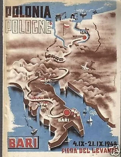 Puglia, Bari: Fiera Del Levante   Polonia, Catalogo Illustrato (Grajewski), 1948