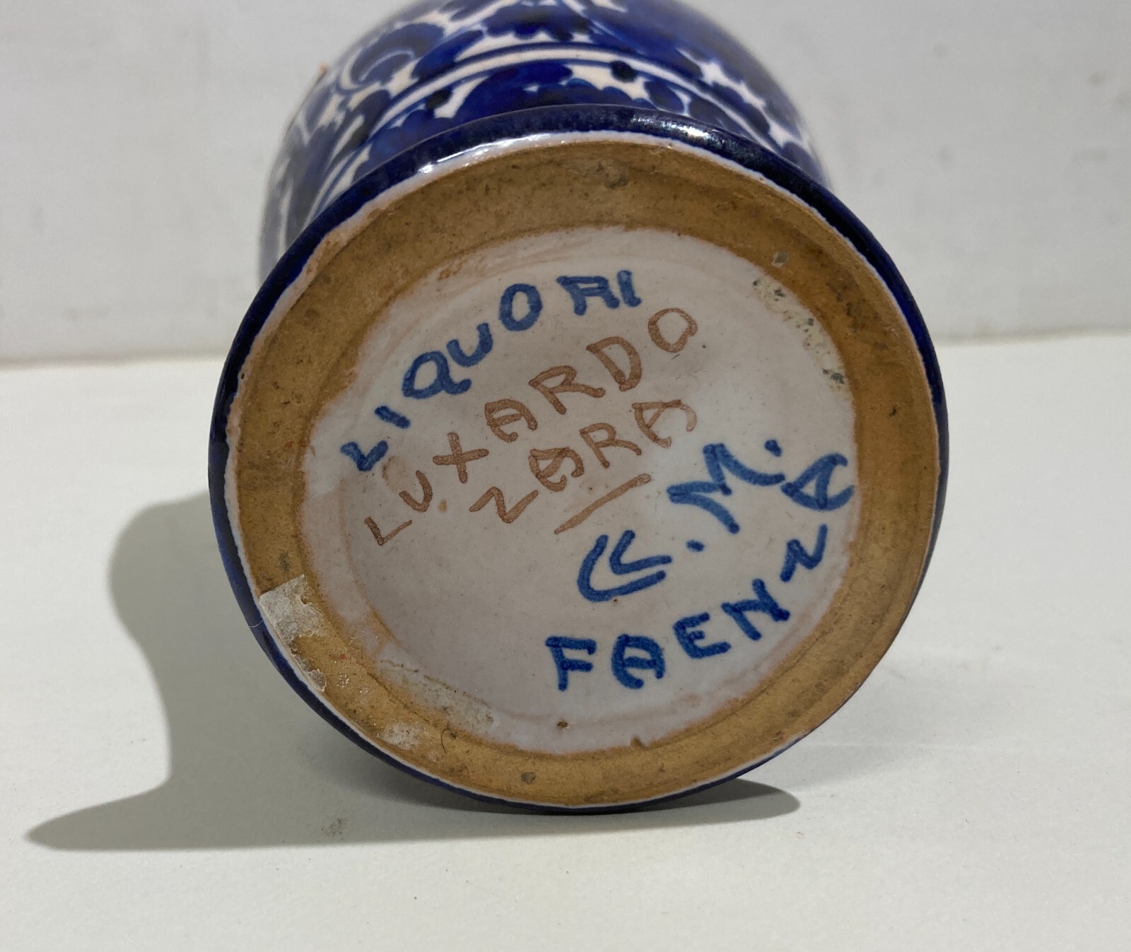 Liquore Luxardo, Zara. Bottiglia In Ceramica Di Faenza, CC.M.