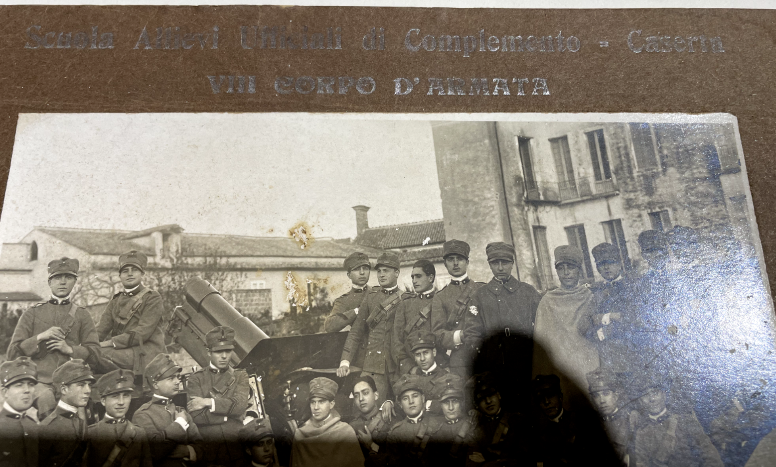 Militaria: Ritratti Di Ufficiali A Caserta, Antica Fotografia Studio Ferrara