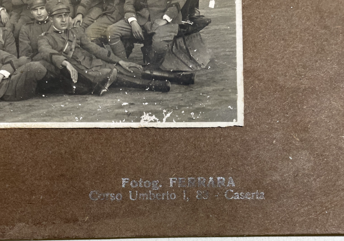 Militaria: Ritratti Di Ufficiali A Caserta, Antica Fotografia Studio Ferrara