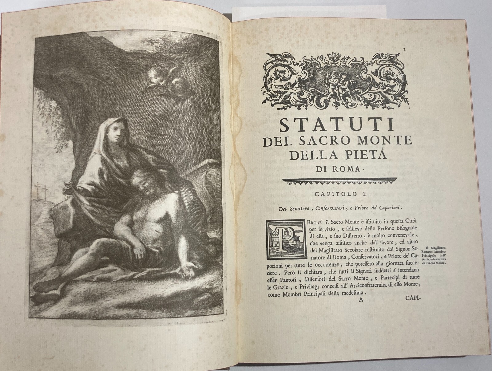 Statuti Del Sacro Monte Della Pietà Di Roma   Ristampa Anastatica (1975)