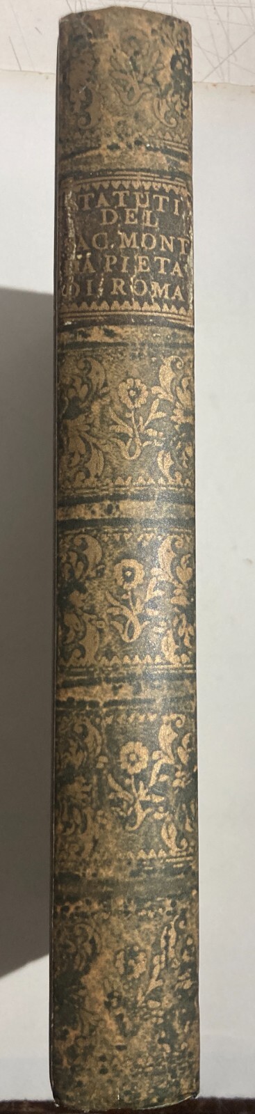 Statuti Del Sacro Monte Della Pietà Di Roma   Ristampa Anastatica (1975)