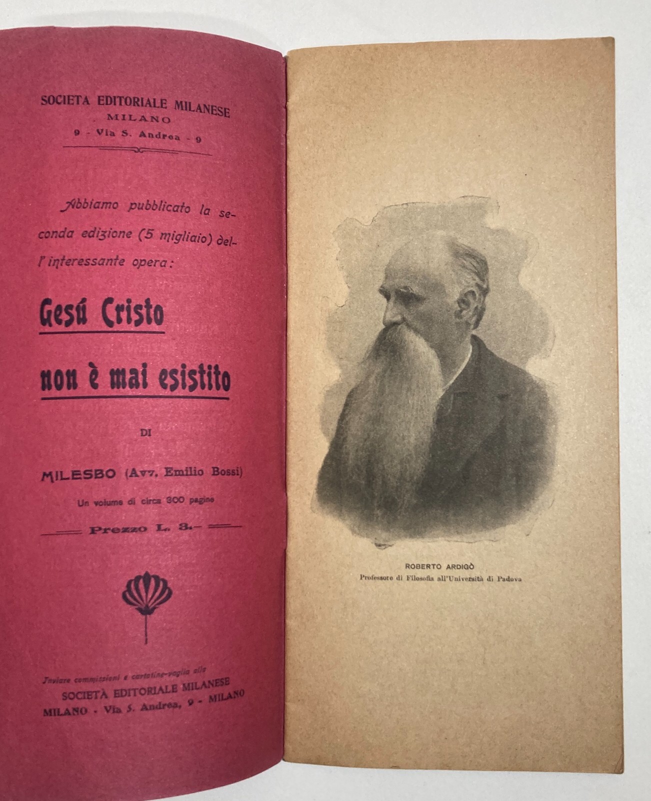 Il Libero Pensiero: Socialismo, Chiesa, Rapisardi, Bovio, Olivetti, Massoneria