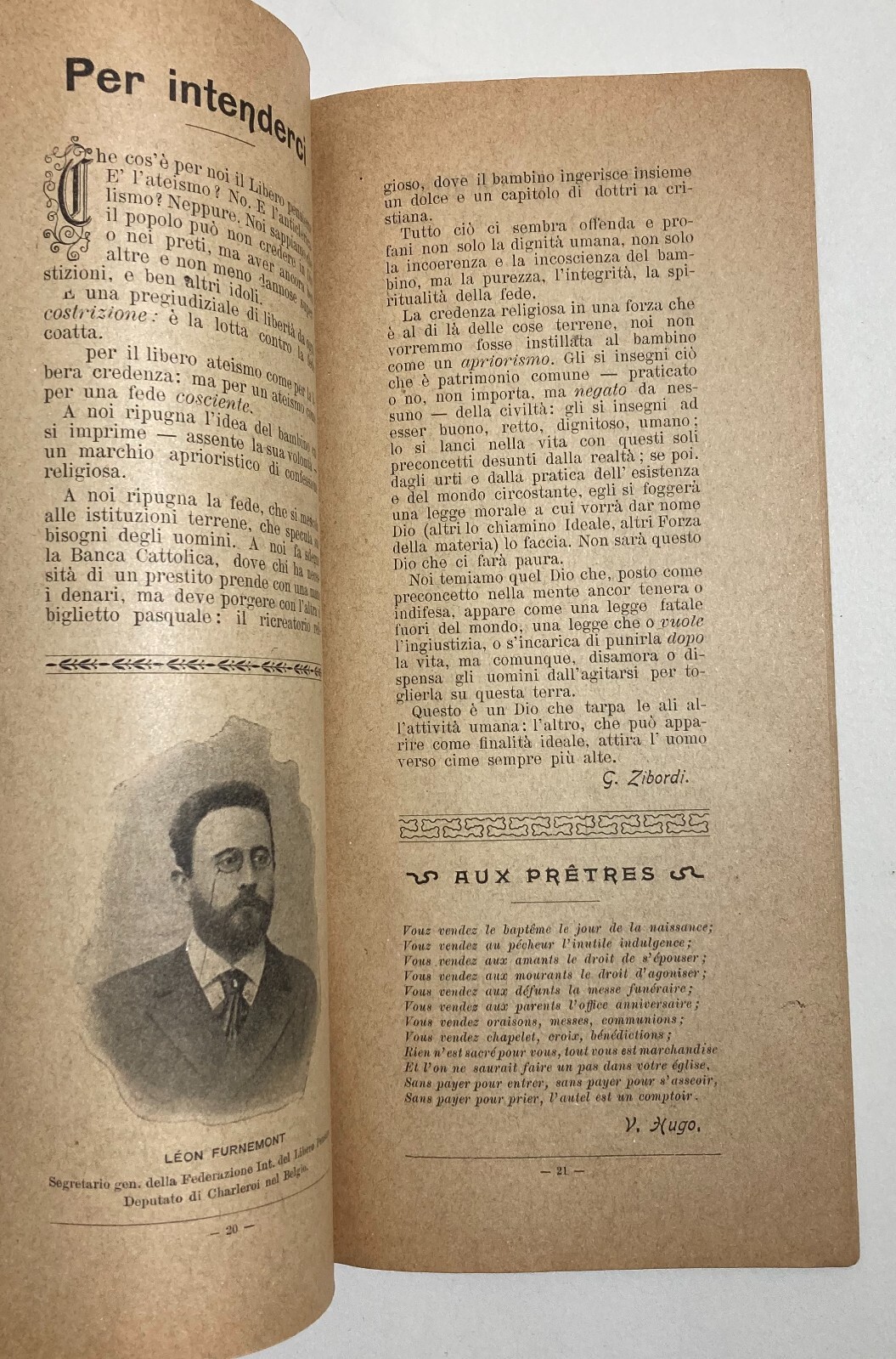 Il Libero Pensiero: Socialismo, Chiesa, Rapisardi, Bovio, Olivetti, Massoneria