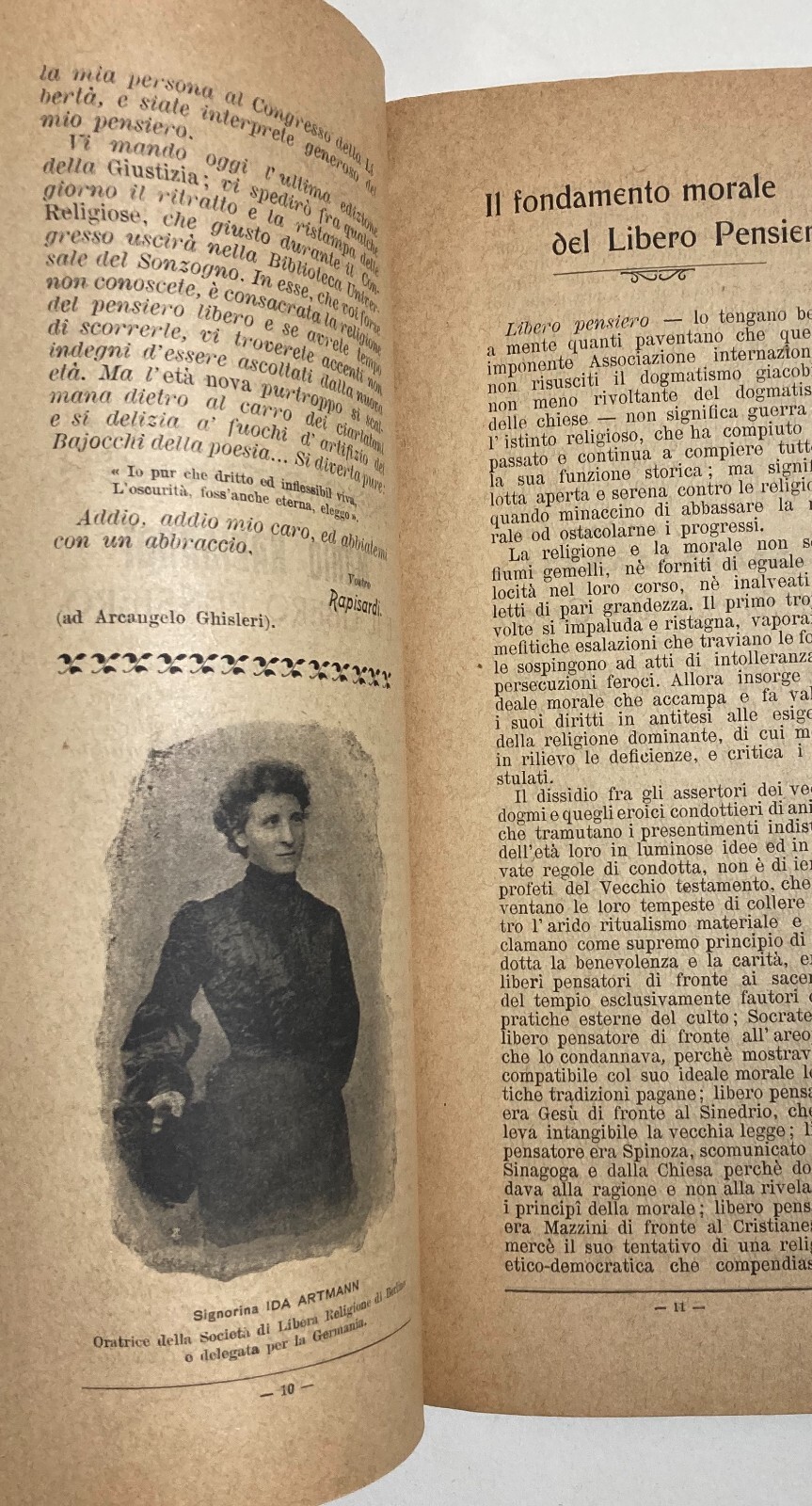Il Libero Pensiero: Socialismo, Chiesa, Rapisardi, Bovio, Olivetti, Massoneria