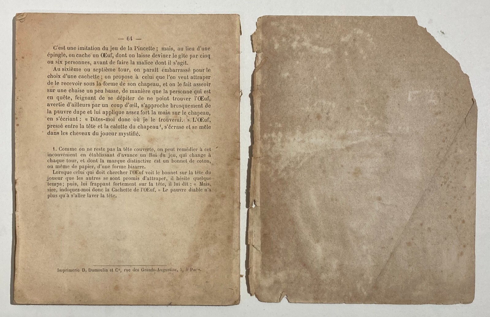 Giochi Di Società: Antico Almanacco Francese Illustrato Con Calendario 1890