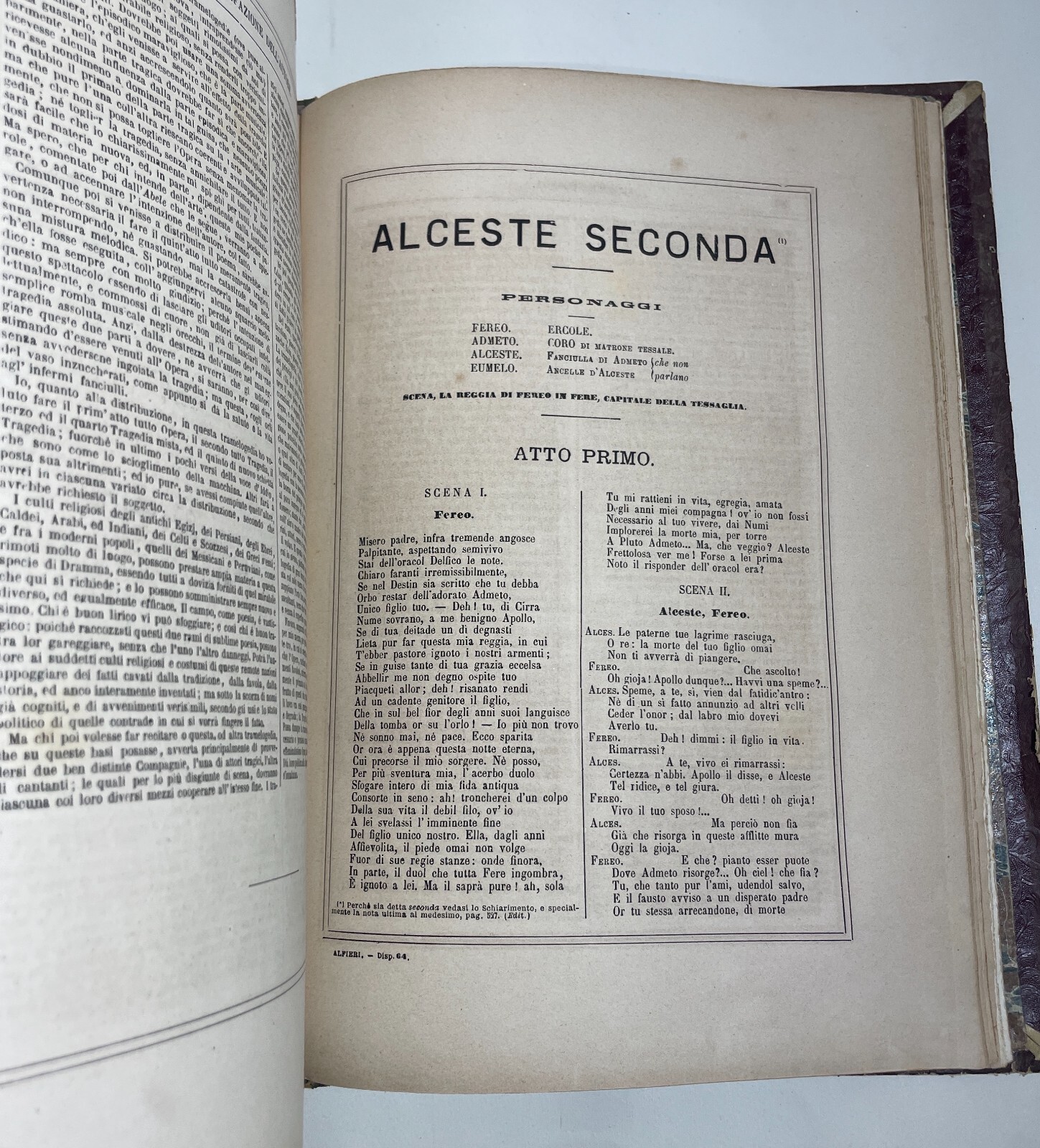 Vittorio Alfieri: Tragedie, Libro Illustrato Da Guido Gonin, Milano 1870