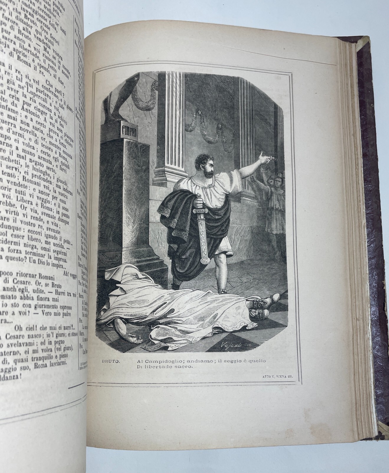 Vittorio Alfieri: Tragedie, Libro Illustrato Da Guido Gonin, Milano 1870